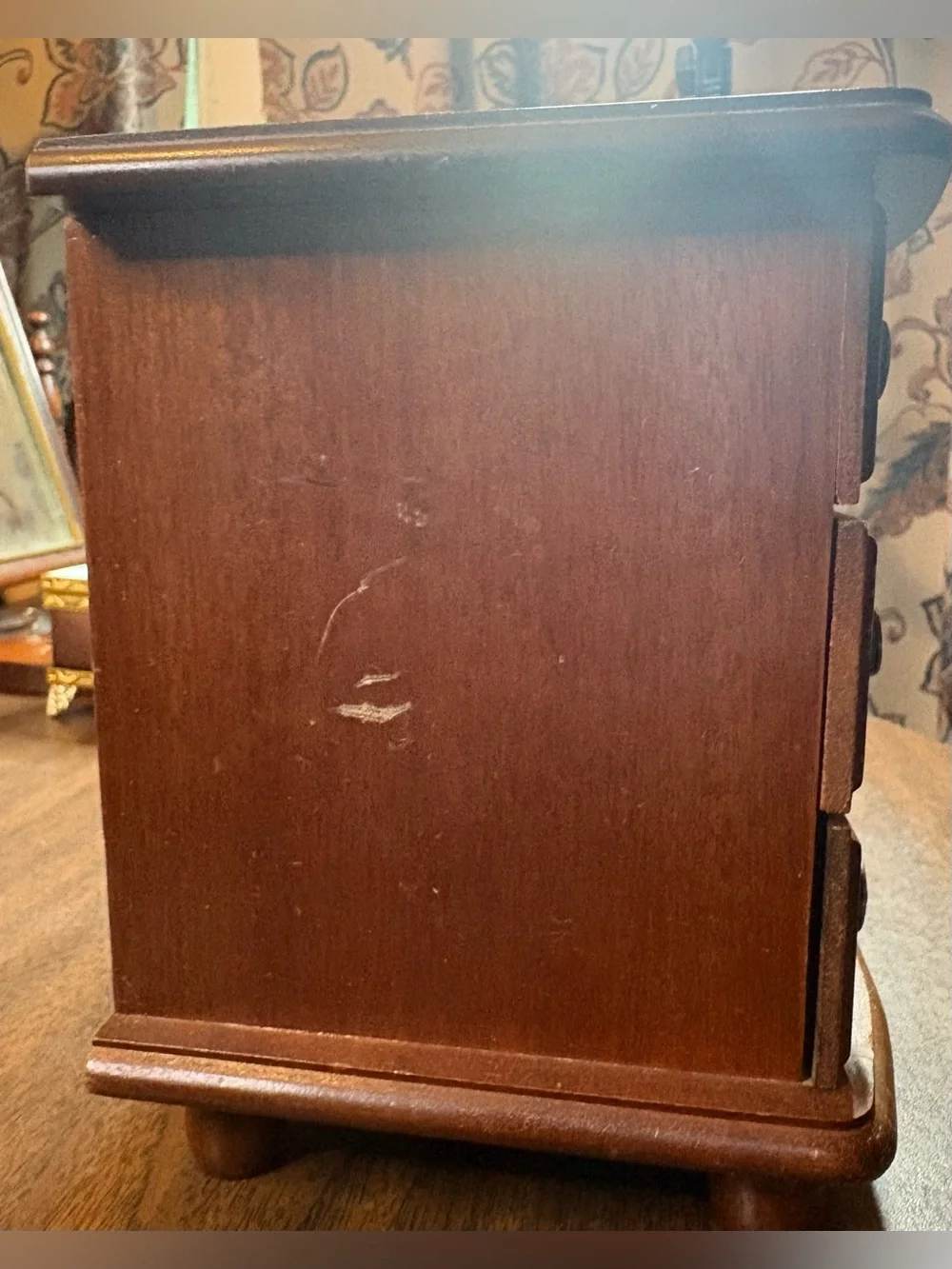 Vintage Wooden Jewelry Box
